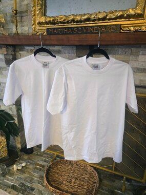 Pro Club Heavyweight White T-Shirts Bundle of 2 Men's Size Medium New NWOT